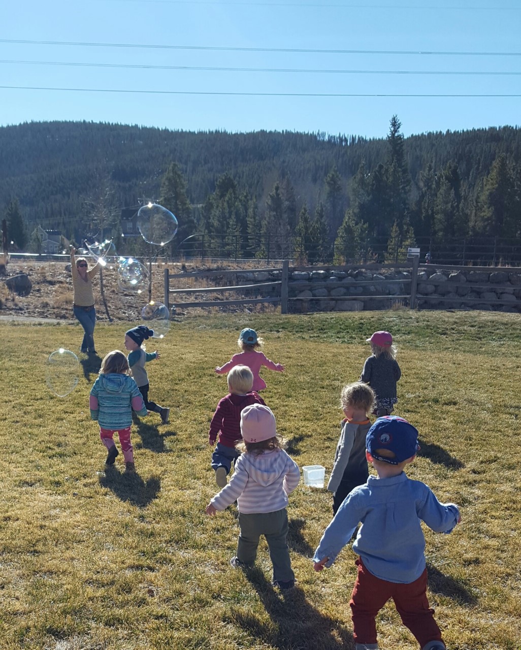 Little Red Chasing Bubbles