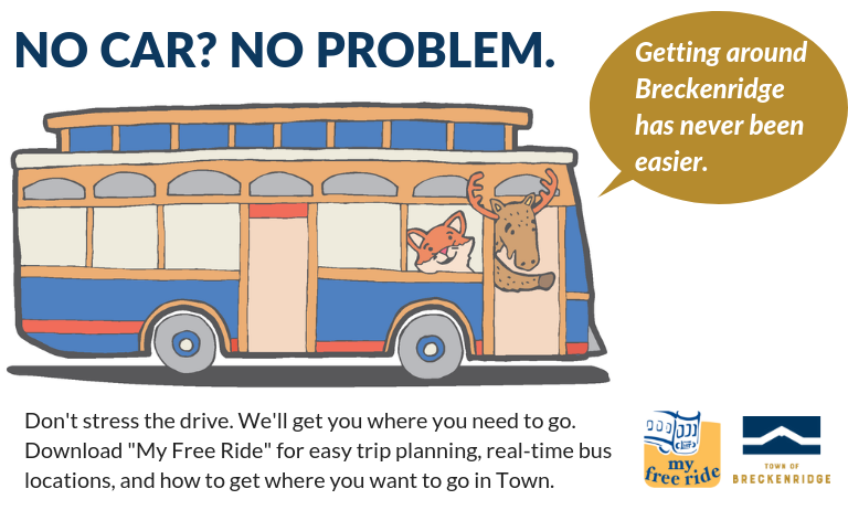 No Car No Problem, Use My Free Ride App to easily get across Town on our free bus system