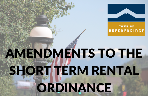 Amend STR Ordinance